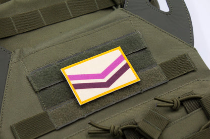 Queer flag hook and loop patch