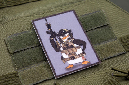 Penguin Meme hook and loop morale patch Madagascar penguins parody