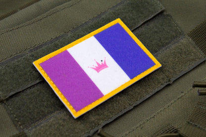 Drag LGBTQ flag hook and loop patch