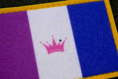 Drag LGBTQ flag hook and loop patch