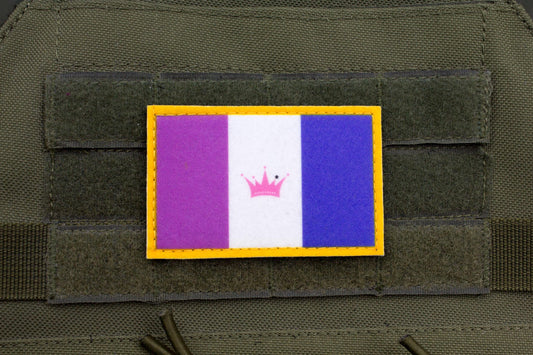 Drag LGBTQ flag hook and loop patch