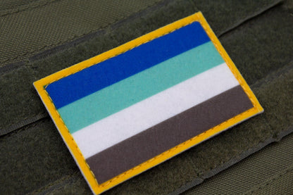 Fraysexuality LGBTQ flag hook and loop patch