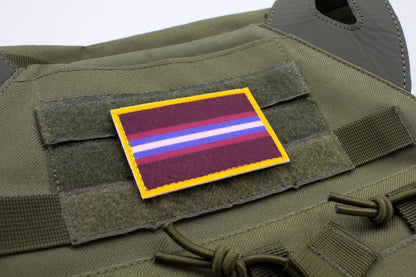 Gender non-conforming LGBTQ flag hook and loop patch