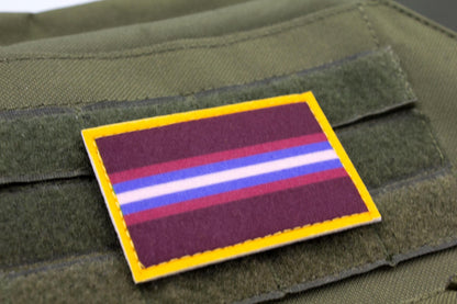 Gender non-conforming LGBTQ flag hook and loop patch
