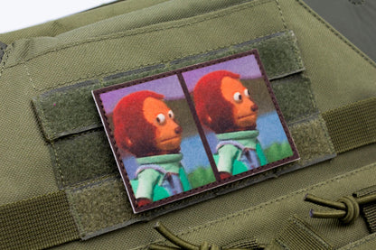 Monkey Meme hook and loop morale patch
