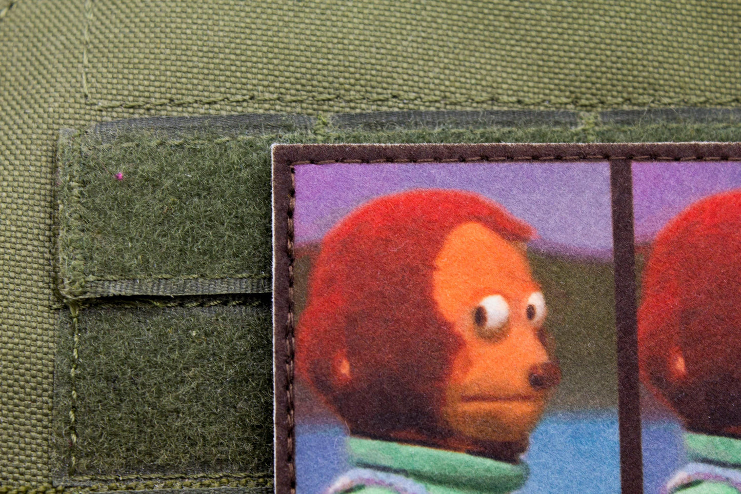 Monkey Meme hook and loop morale patch