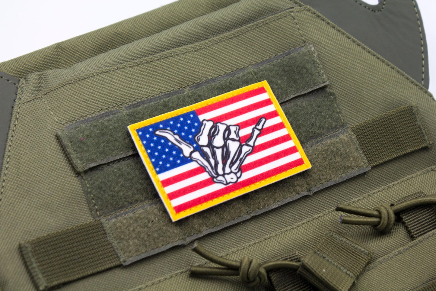 Hawaii shaka American surfing hook and loop patch