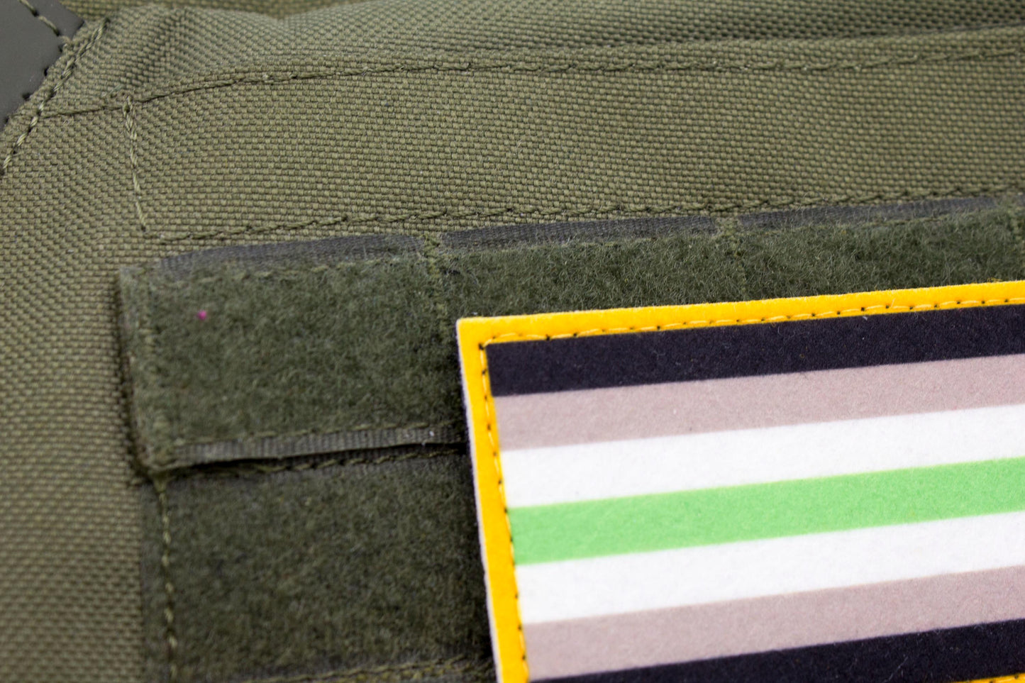 LGBTQ Agender flag hook and loop patch