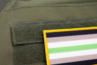 LGBTQ Agender flag hook and loop patch