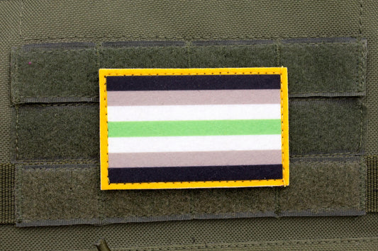 LGBTQ Agender flag hook and loop patch