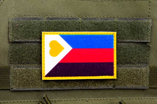 LGBTQ Polyamory flag hook and loop patch