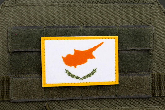Cyprus flag hook and loop patch σημαία της Κύπρου