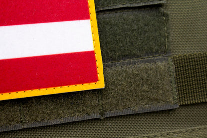 Austria flag hook and loop patch Flagge von Österreich