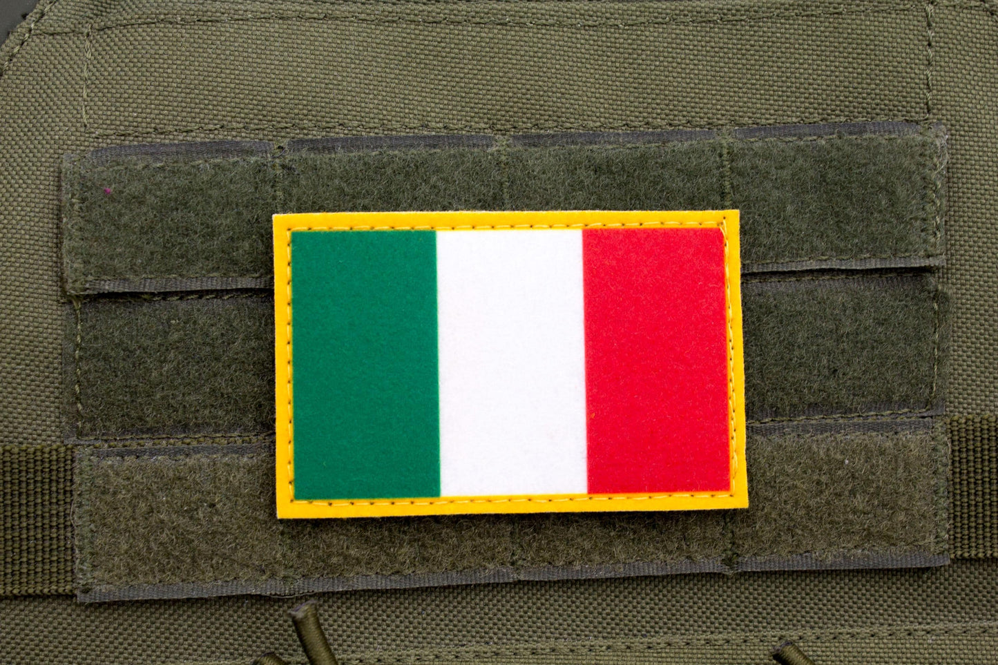 Italy flag hook and loop patch Bandiera dell'Italia