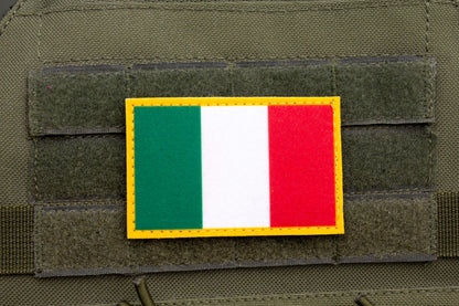 Italy flag hook and loop patch Bandiera dell'Italia
