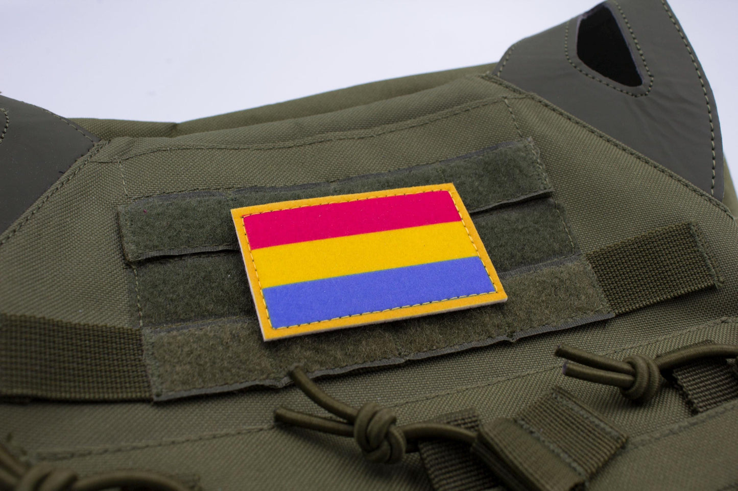 Pansexuality flag hook and loop patch