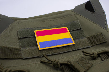 Pansexuality flag hook and loop patch