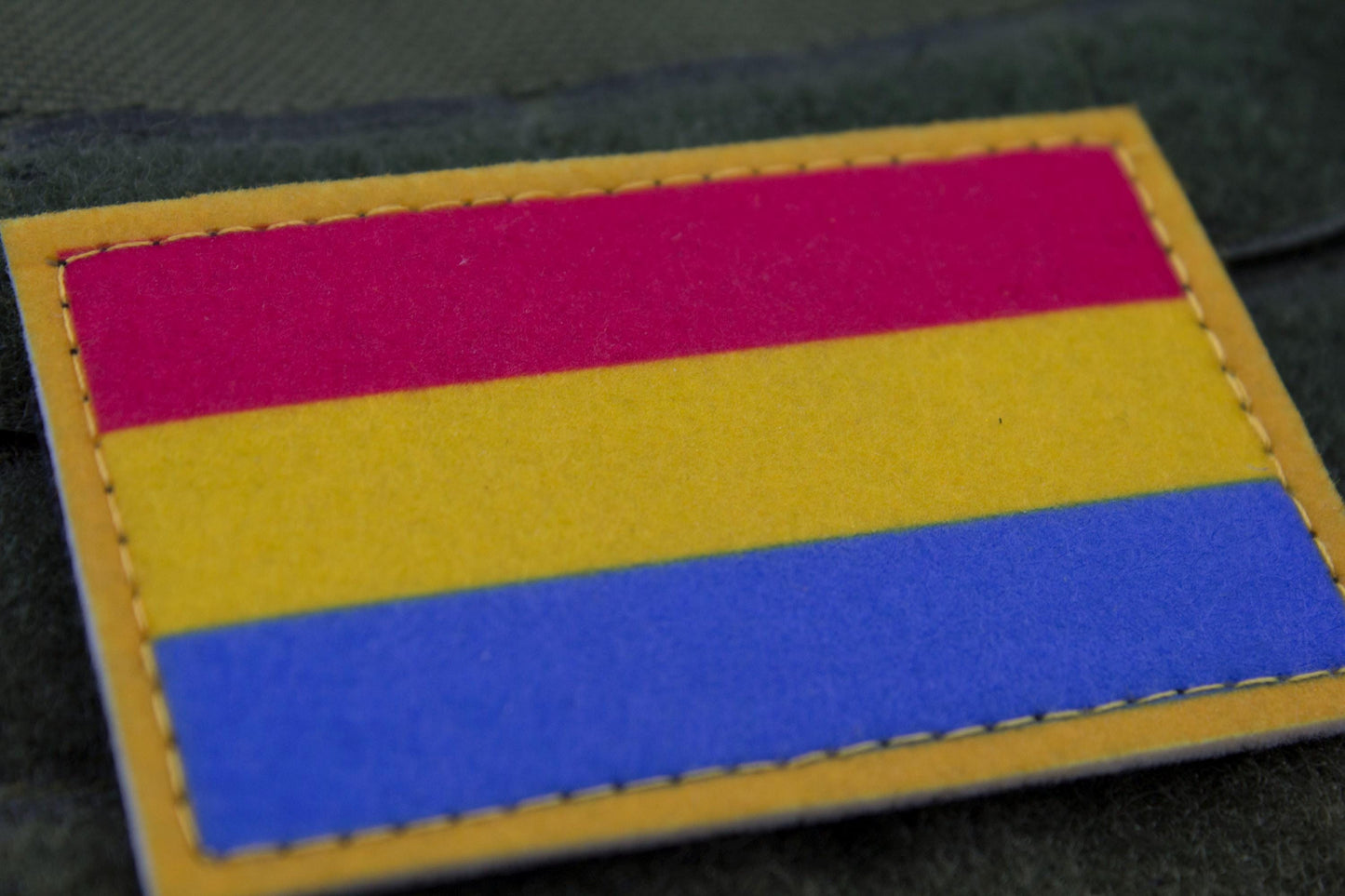 Pansexuality flag hook and loop patch