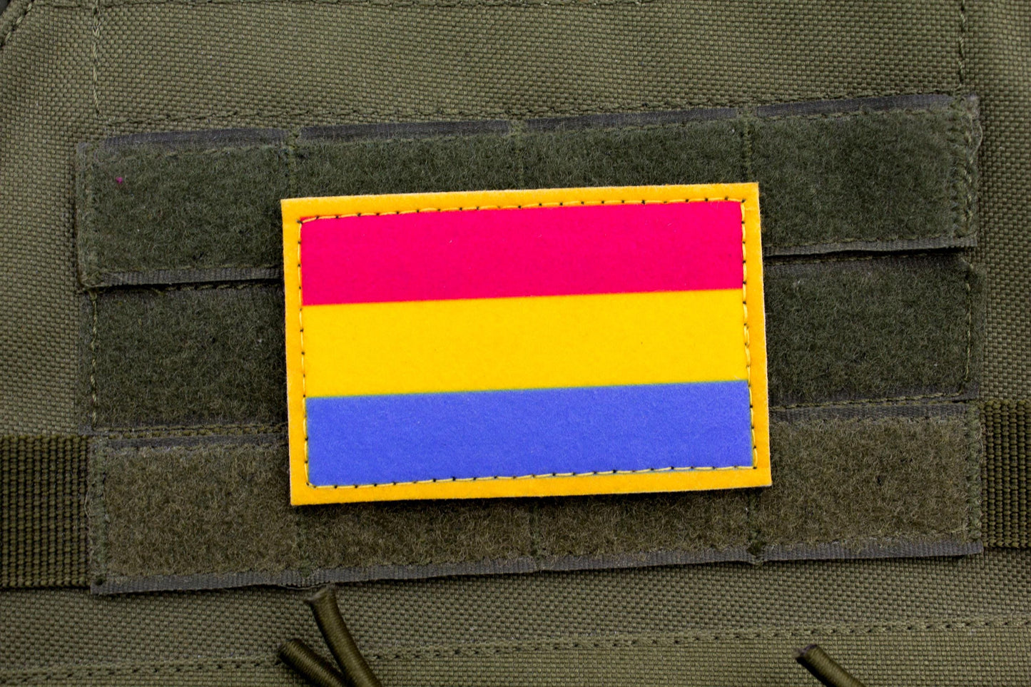 Pansexuality flag hook and loop patch