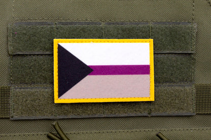 LGBTQ Demisexual flag hook and loop patch
