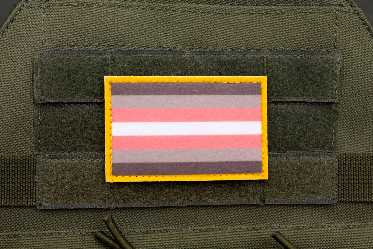 LGBTQ Demigirl flag hook and loop patch