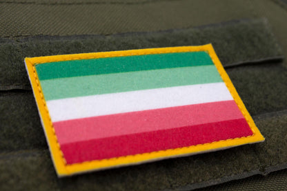 LGBTQ Abrosexual flag hook and loop patch