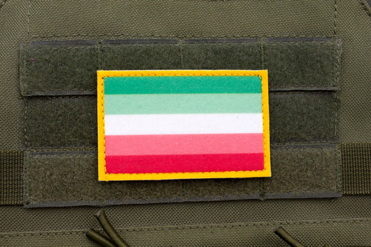 LGBTQ Abrosexual flag hook and loop patch