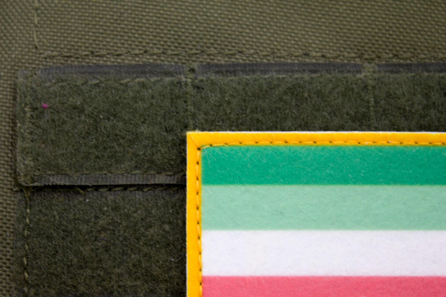LGBTQ Abrosexual flag hook and loop patch
