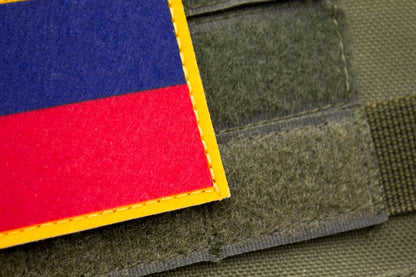 Liechtenstein flag hook and loop patch Liechtensteiner Flagge