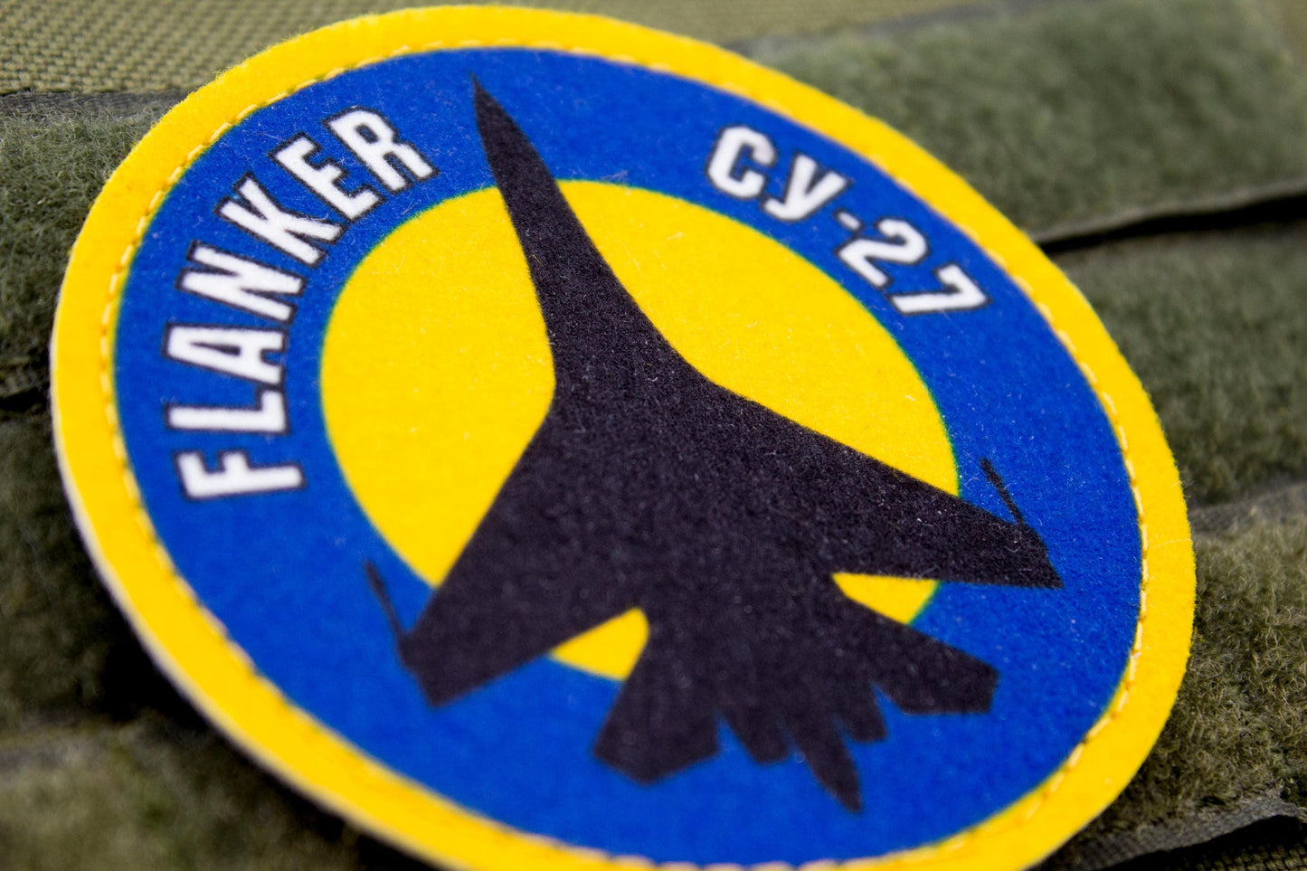 Flanker SU-27 pilot Ukrainian hook and loop patch