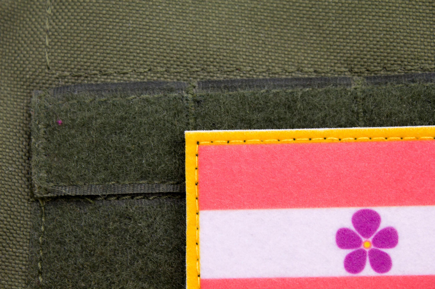 Sapphic flag hook and loop patch