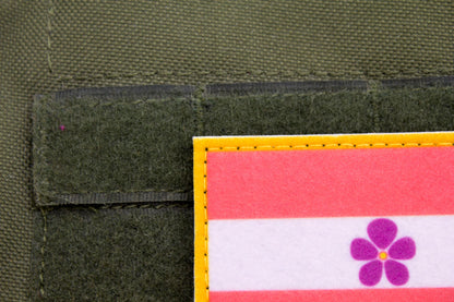 Sapphic flag hook and loop patch