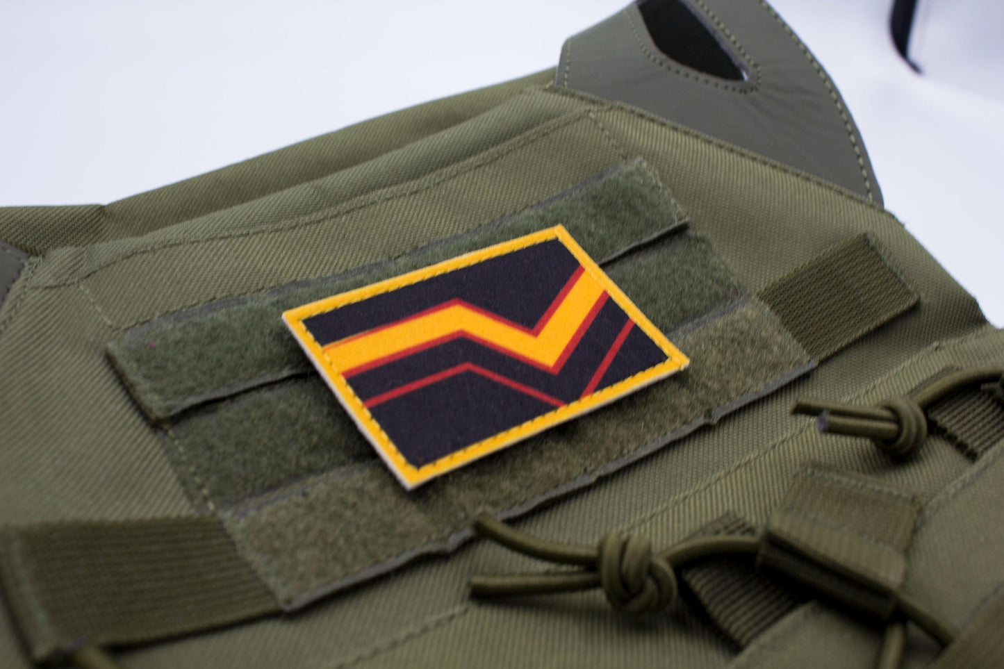 Rubber LGBT flag hook and loop patch