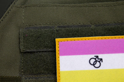 Twink LGBT flag hook and loop patch