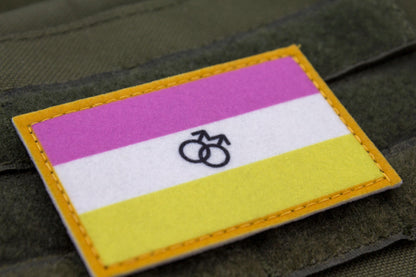 Twink LGBT flag hook and loop patch