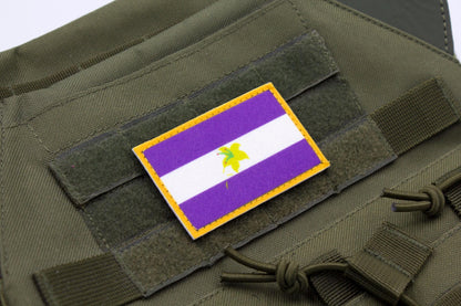 Pluralian LGBT flag hook and loop patch