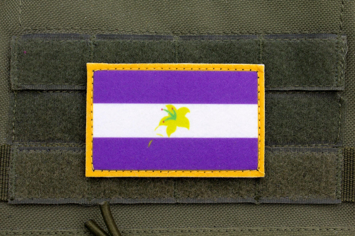 Pluralian LGBT flag hook and loop patch