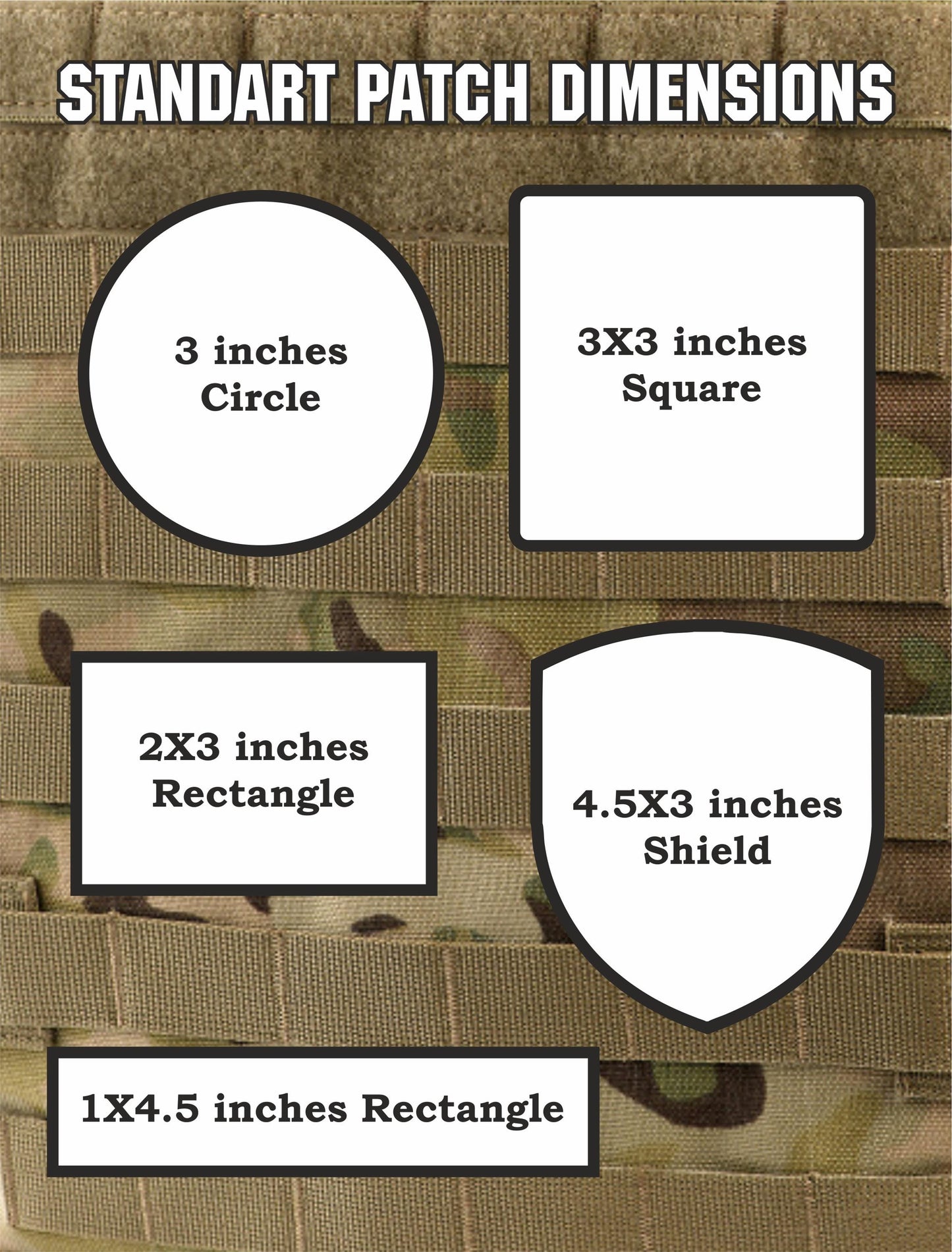 Custom hook and loop patches. Create your own patch design!