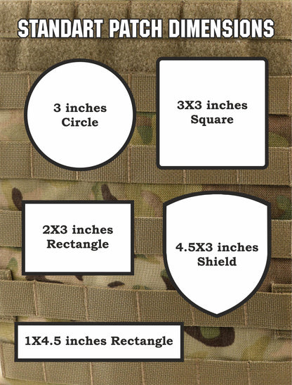 Custom hook and loop patches. Create your own patch design!