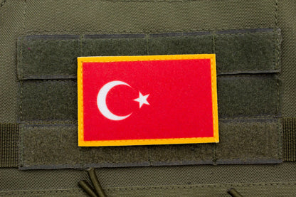 Turkey flag hook and loop patch Türkiye Bayrağı