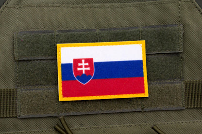 Slovakia flag hook and loop patch  Vlajka Slovenska