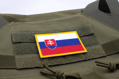 Slovakia flag hook and loop patch  Vlajka Slovenska