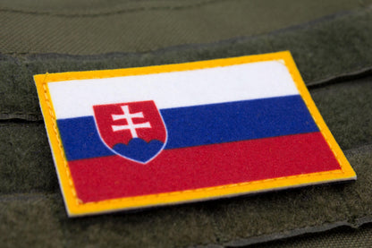 Slovakia flag hook and loop patch  Vlajka Slovenska