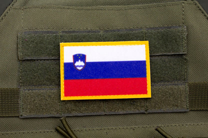 Slovenia flag hook and loop patch  Zastava Slovenije