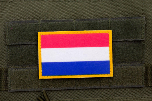 Netherlands flag hook and loop patch Vlag van Nederland
