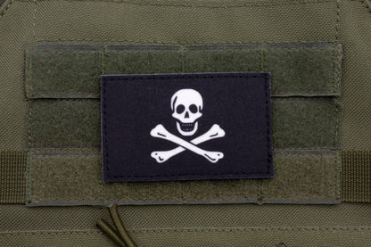 Pirate flag Jolly Roger hook and loop patch