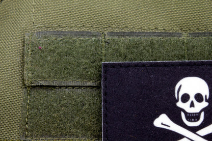 Pirate flag Jolly Roger hook and loop patch