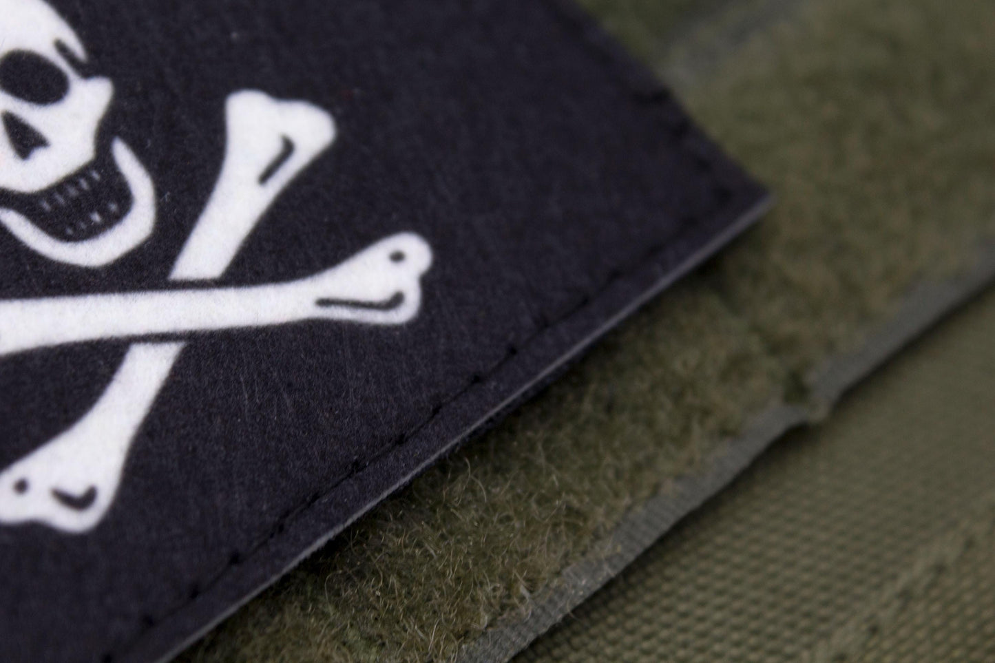 Pirate flag Jolly Roger hook and loop patch
