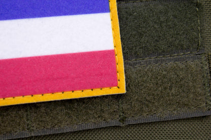 Heterosexuality flag hook and loop patch