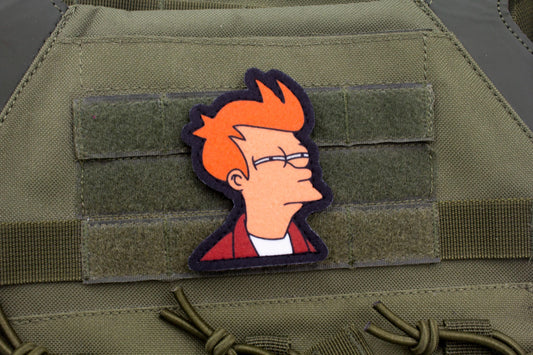 Futurama Fry Meme Cosplay hook and loop morale patch